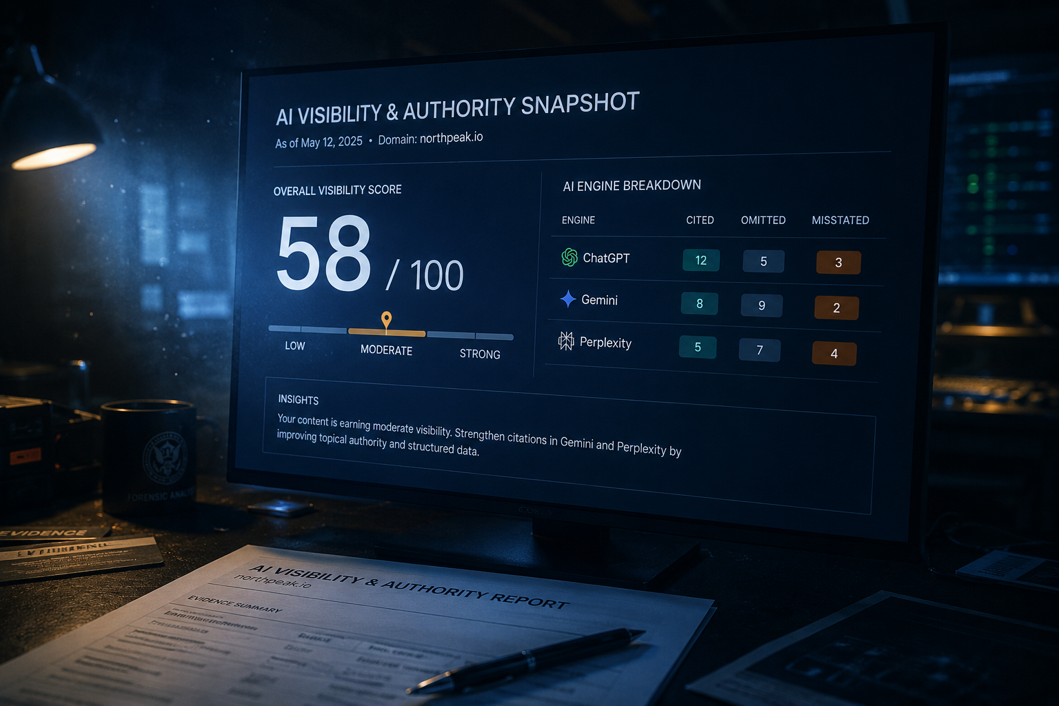 AI Visibility & Authority Snapshot readout